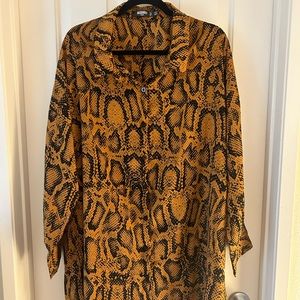 Gold printed blouse